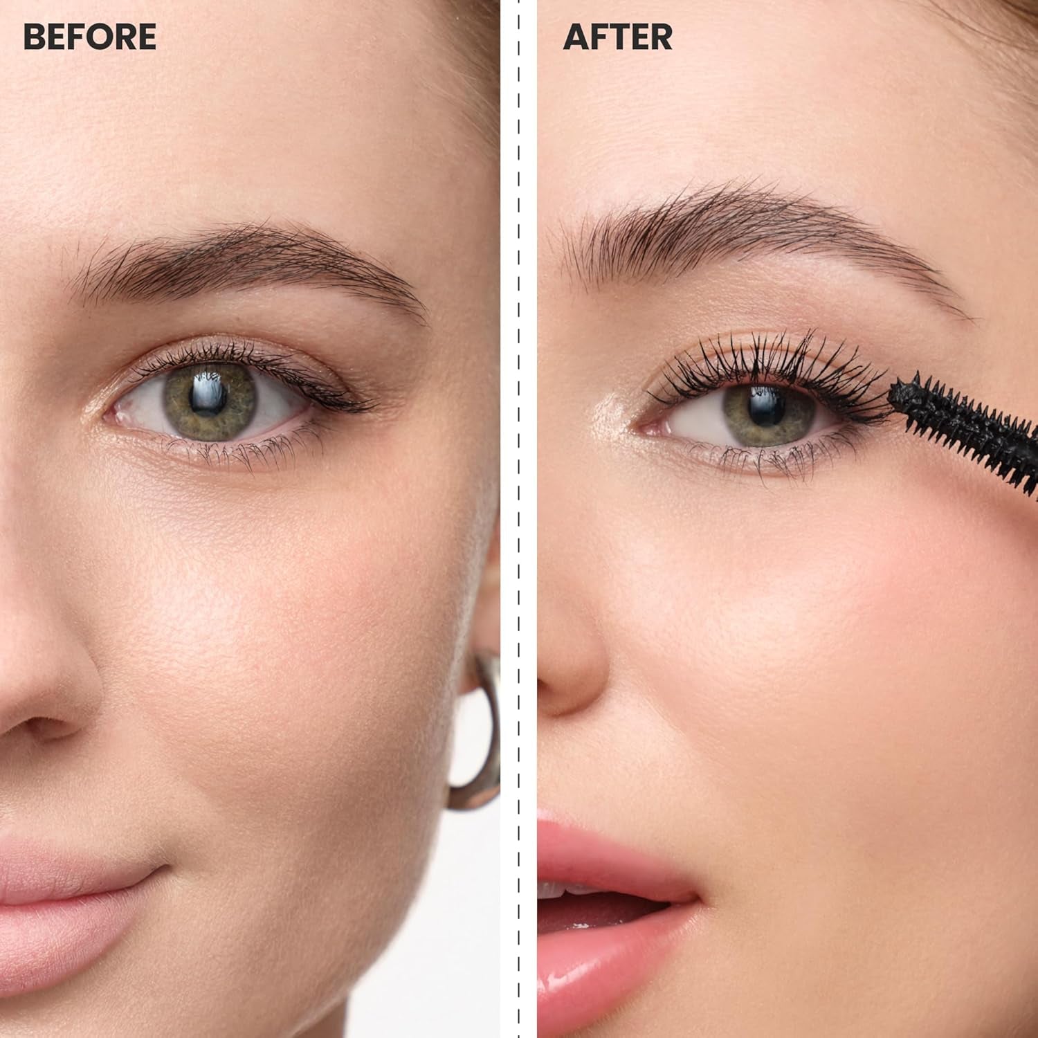 Mascara - Black Mascara for Volume, Length, and Curl - Lengthening, Volumizing & Smudge Proof Lash Makeup