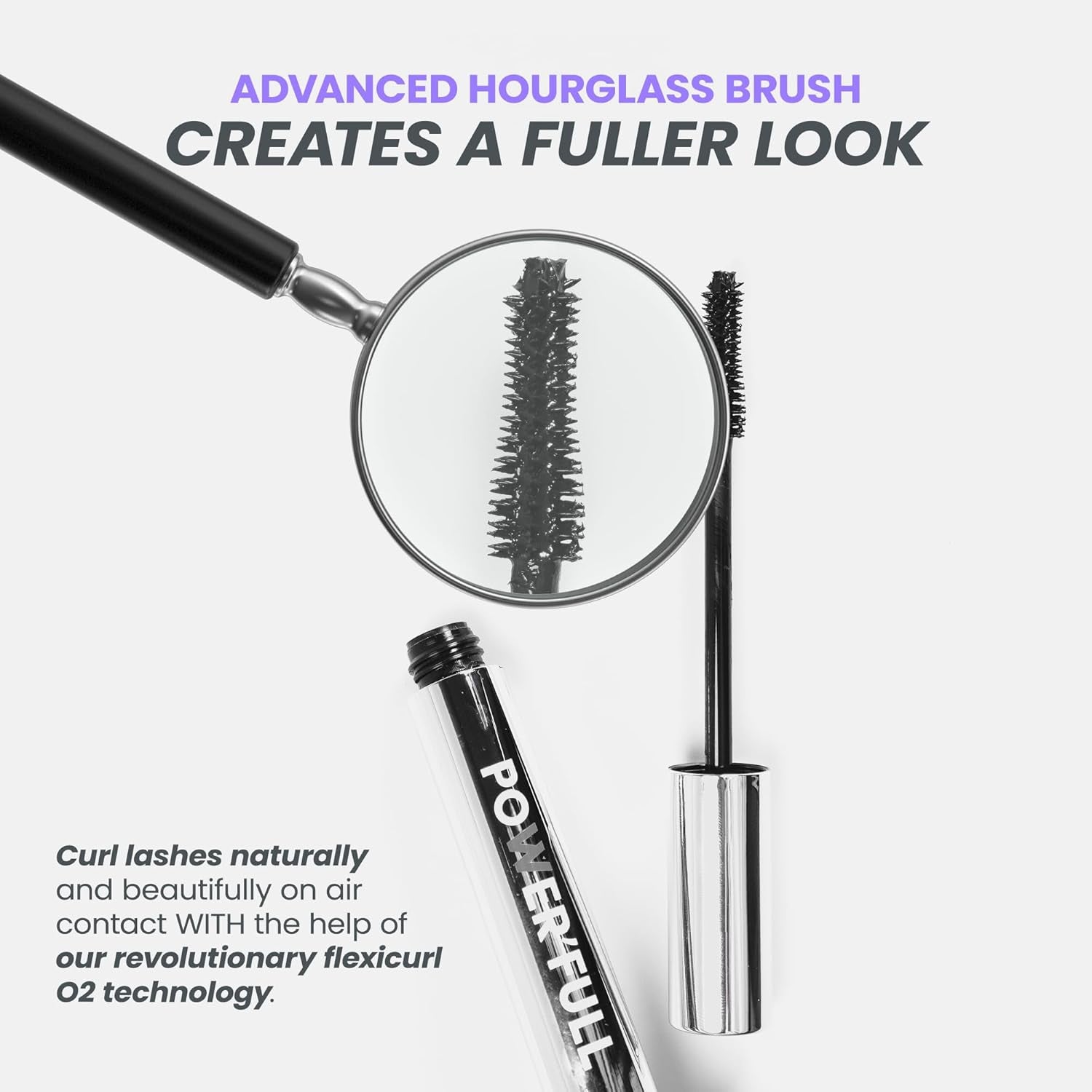 Mascara - Black Mascara for Volume, Length, and Curl - Lengthening, Volumizing & Smudge Proof Lash Makeup